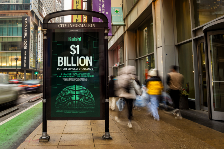 Kalshi Chicago Digital CIP JCDecaux OOH Advertising